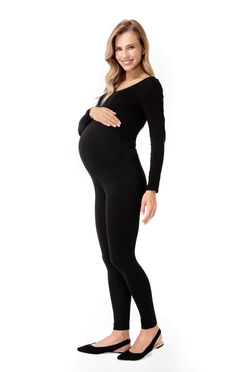 Accouchée Foldover Waistband Maternity Leggings, Alternate, color, 