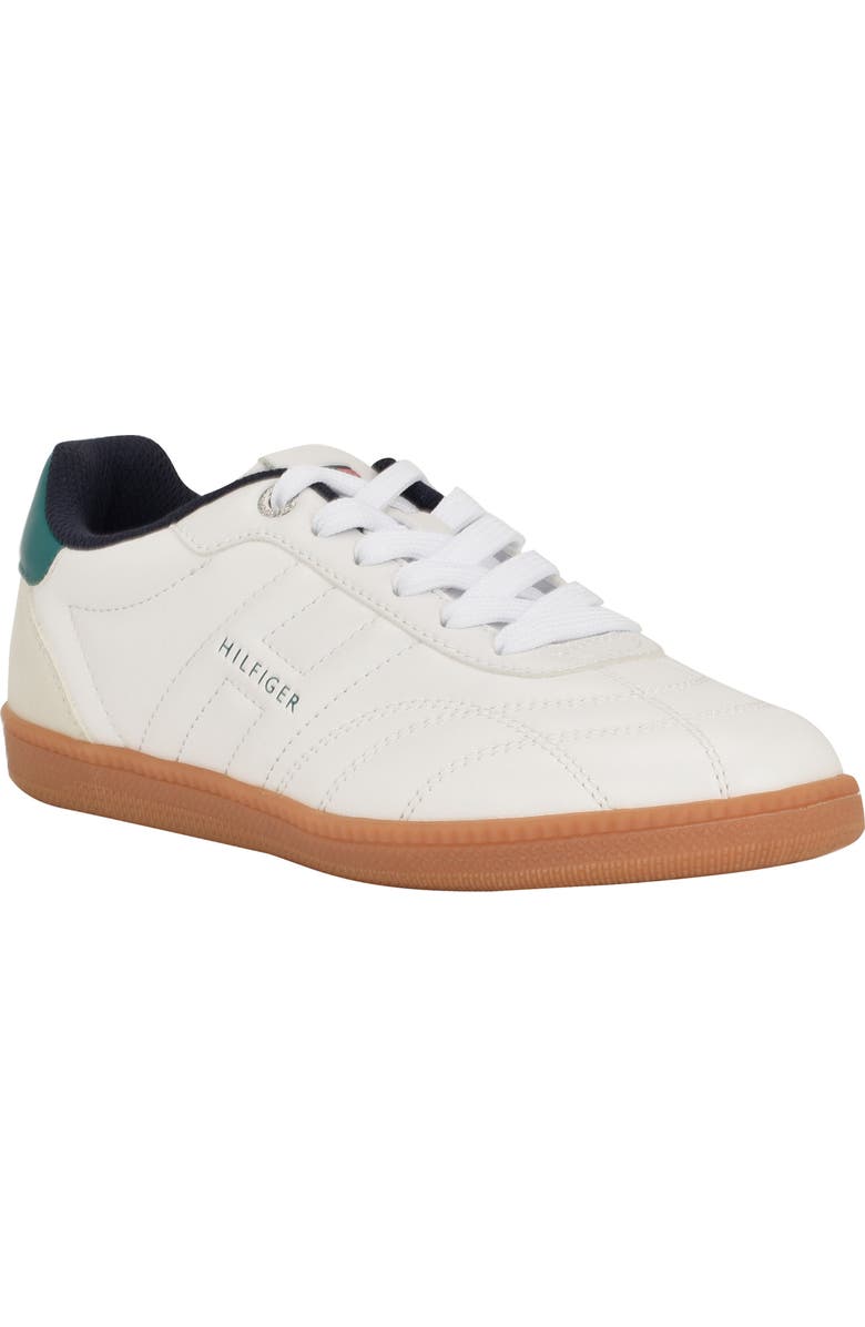 Tommy Hilfiger Simma Lace Up Sneaker, Main, color, Medium Green/ White