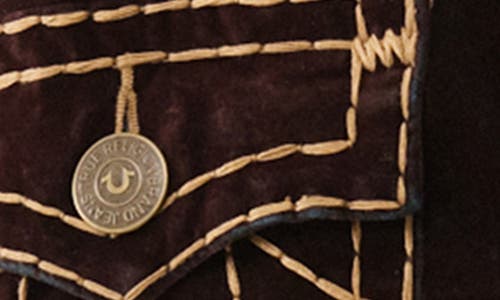 True Religion Men's Oversized Super T Velvet Jacket In Brown