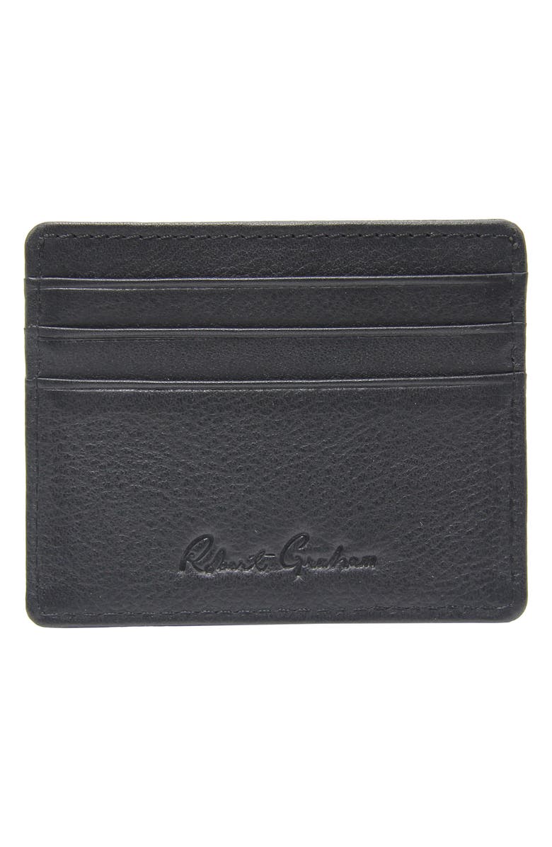 Robert Graham Anne Two-Tone Card Case, Alternate, color, Black/ Navy