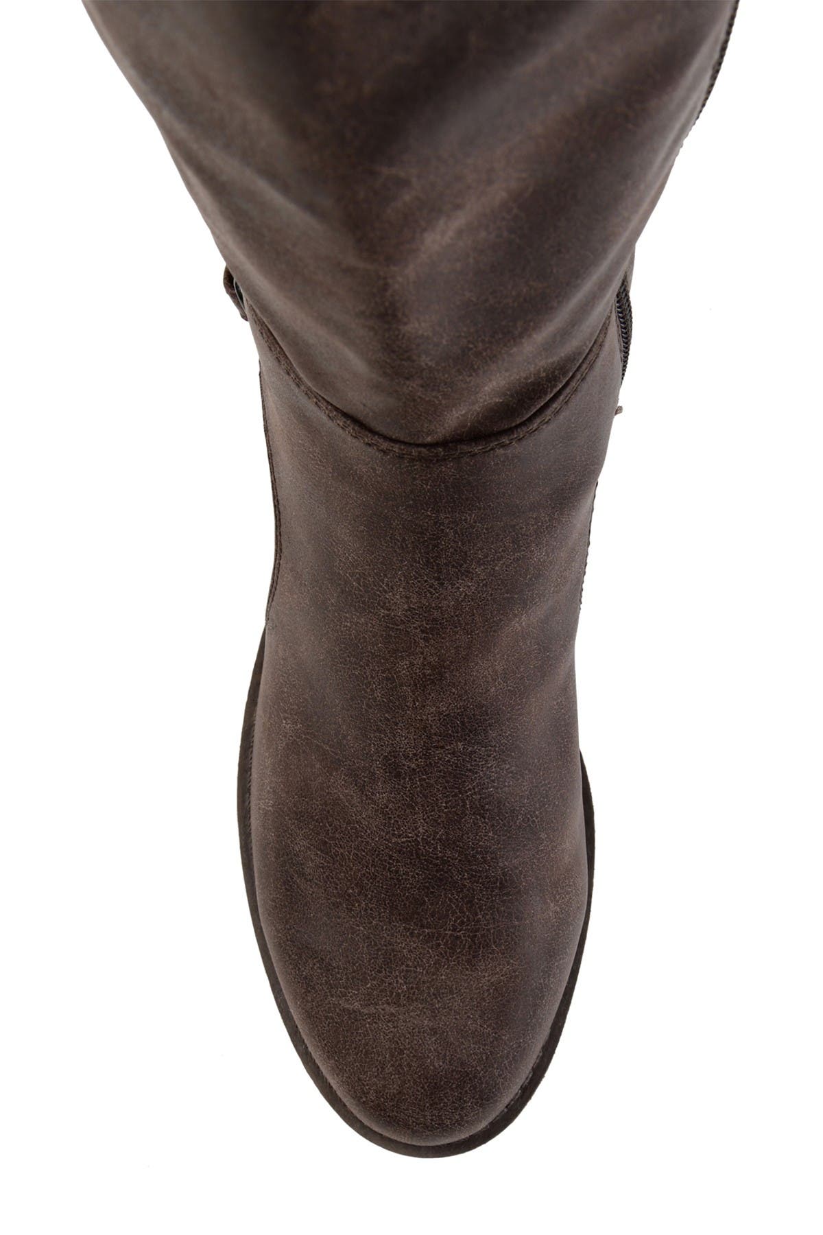 Journee Collection Carly Lace Back Tall Boot, Alternate, color, Brown