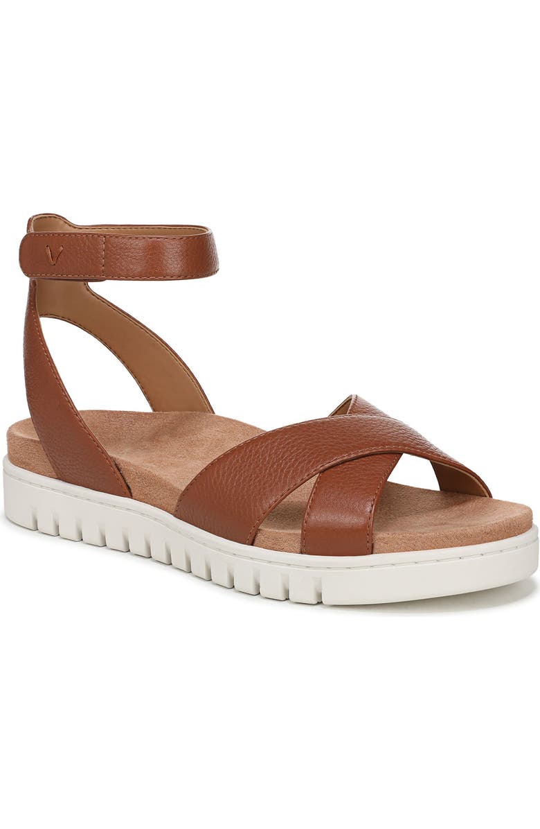 Vionic Uptown Merced Platform Sandal, Main, color, Tan Leather
