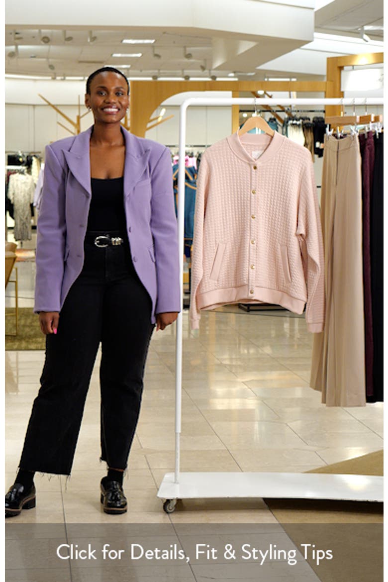 Quilted Cotton Bomber Jacket video