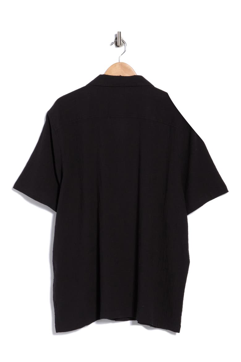Embroidered Camp Shirt, Alternate, color, PHANTOM