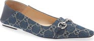 Gucci Vittoria Horsebit GG Canvas Convertible Flat