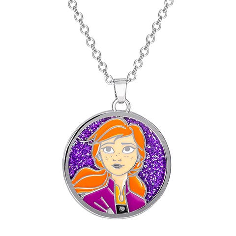 Frozen II Necklace, Frozen Necklace with Anna Pendant Jewelry