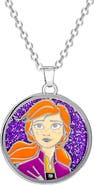 Disney Frozen II Necklace, Frozen Necklace with Anna Pendant Jewelry
