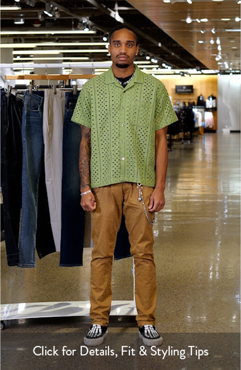 Ayers Pointelle Cotton Camp Shirt, sales video thumbnail