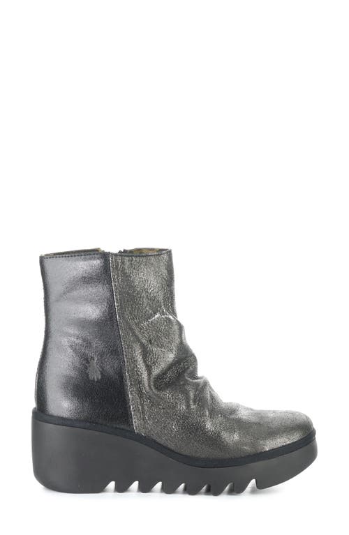 Fly London Baan Platform Wedge Bootie In Black
