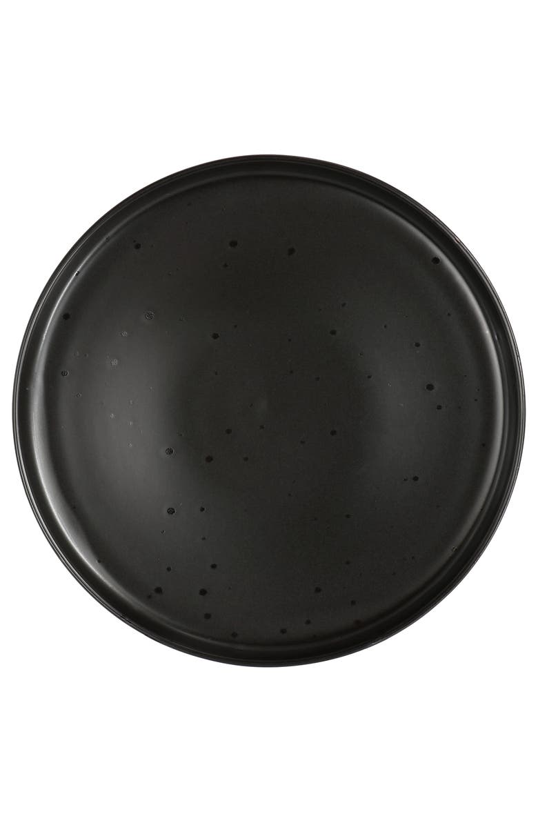 Our Table Landon 4 Piece 8.4 Inch Round Stoneware Salad Plate Set, Alternate, color, Black
