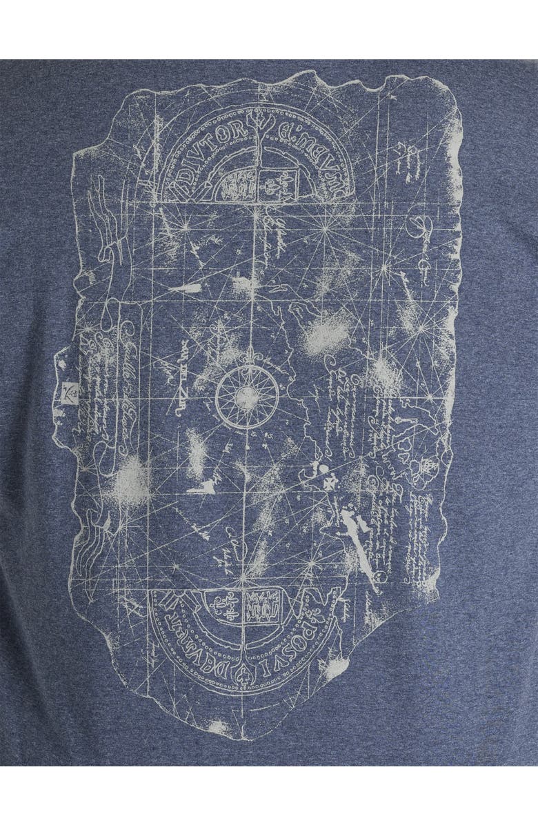 True Nation by DXL Big & Tall Goonies Skeleton Graphic Tee, Alternate, color, Navy Heather