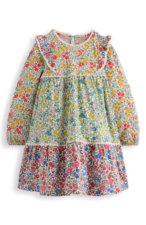 Kids' Hotchpotch Long Sleeve Tiered Cotton Dress (Toddler, Little Kid & Big Kid)