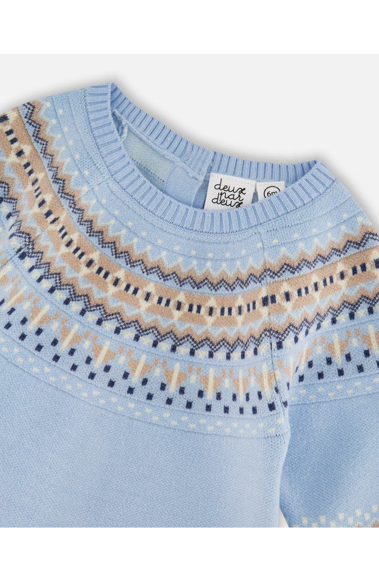 Deux par Deux Knitted Jacquard Romper, Alternate, color,