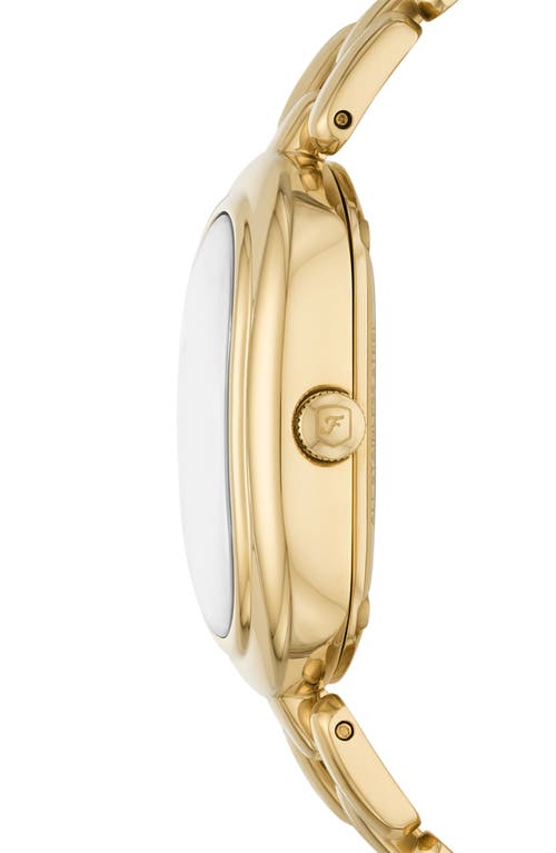 Fossil Women's Sloan Three-hand Gold-tone Stainless Steel Watch, 24mm In Gold