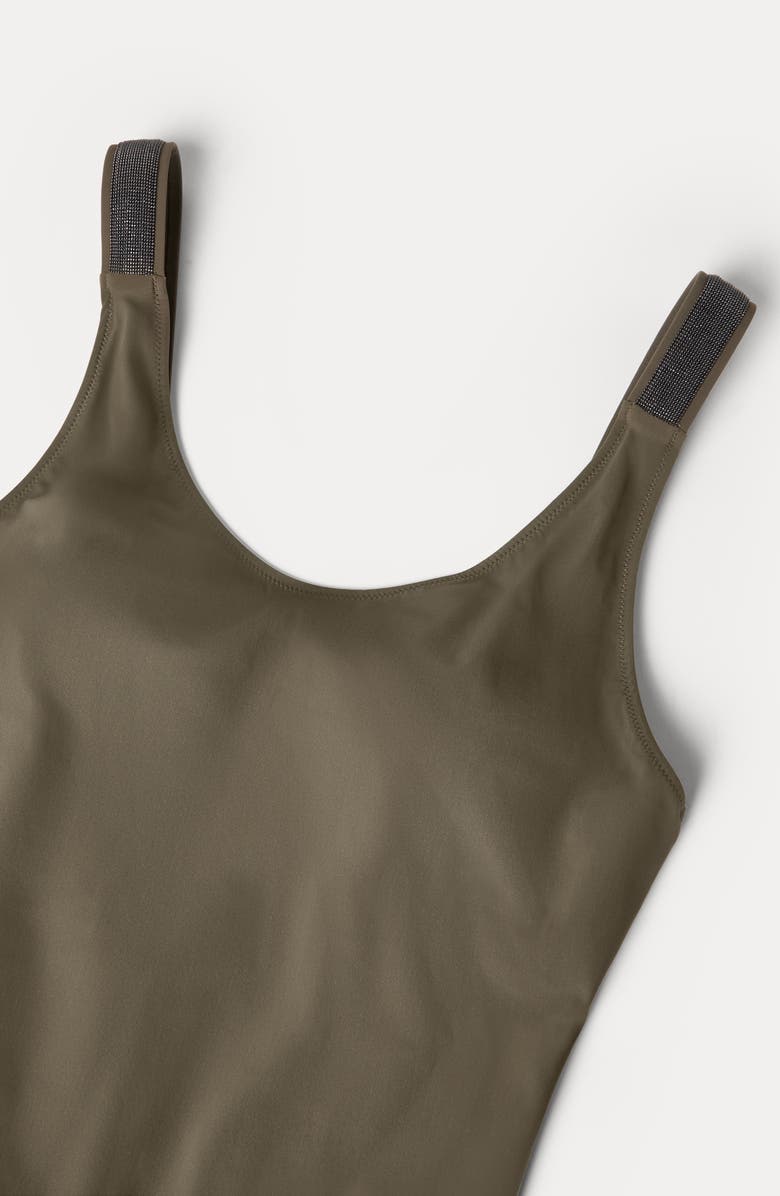 Brunello Cucinelli One-piece swimsuit, Alternate, color, Military