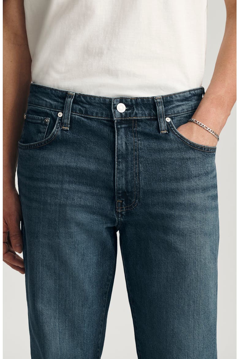 Marlon Relaxed Straight Leg Jeans, Alternate, color, DARK USED CLASSIC BLUE