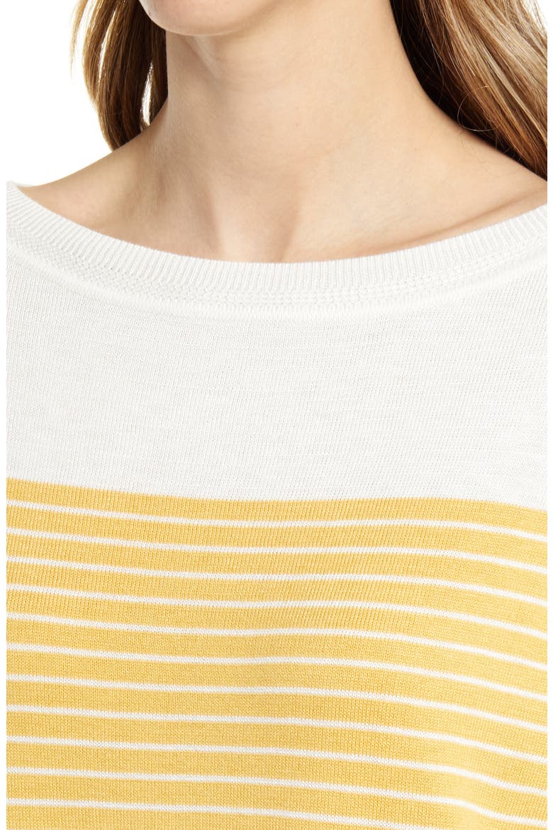 Women's Colorblock Stripe Sweater, Alternate, color, YELLOW PLACED STRIPE