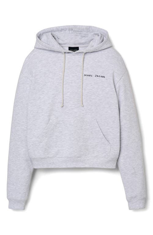 Marc Jacobs Joy Graphic Cotton Hoodie In Gray