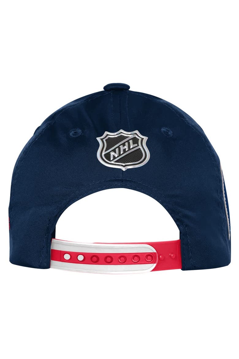 Youth Fanatics Navy New York Rangers 2025 NHL Draft Authentic Pro On-Stage Podium Adjustable Hat, Alternate, color, Navy