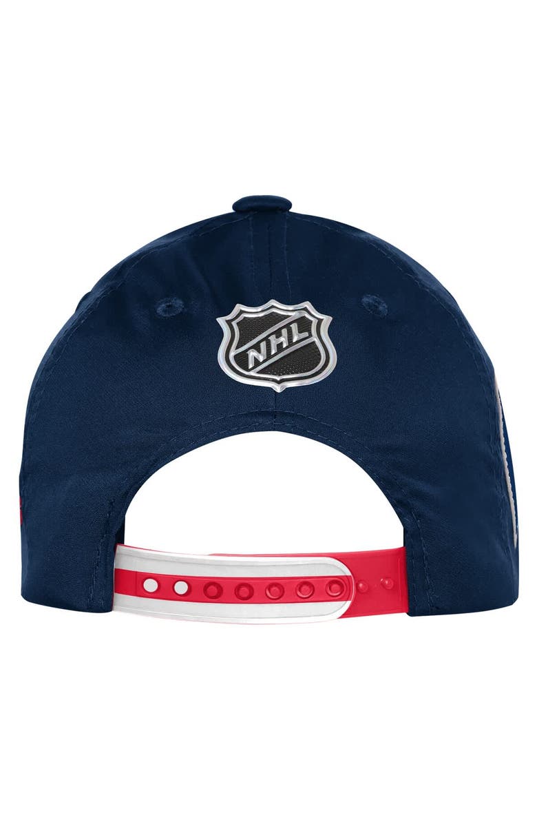 FANATICS Youth Fanatics Navy New York Rangers 2025 NHL Draft Authentic Pro On-Stage Podium Adjustable Hat, Alternate, color, Navy