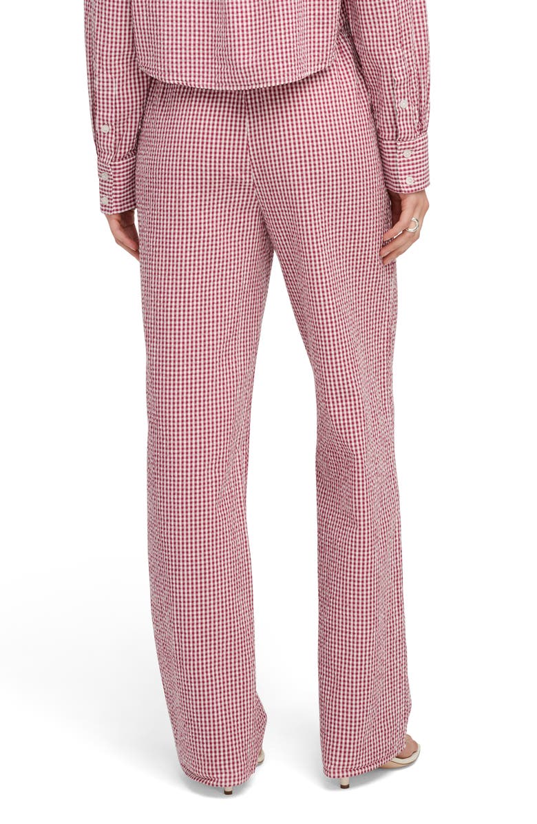 Favorite Daughter The Everything Straight Leg Pants, Alternate, color, Raspberry/ White