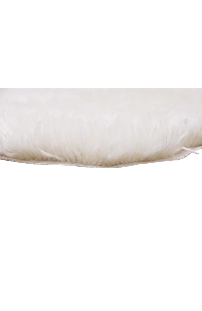 Lorena Canals Woolly Woolable Washable Wool Rug, Alternate, color, White