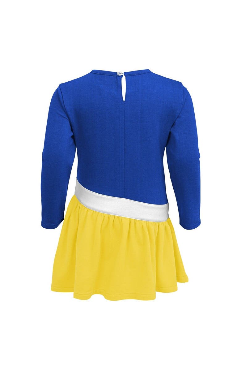 Outerstuff Girls Infant Royal/Gold Los Angeles Rams Heart to Heart Jersey Dress, Alternate, color, 