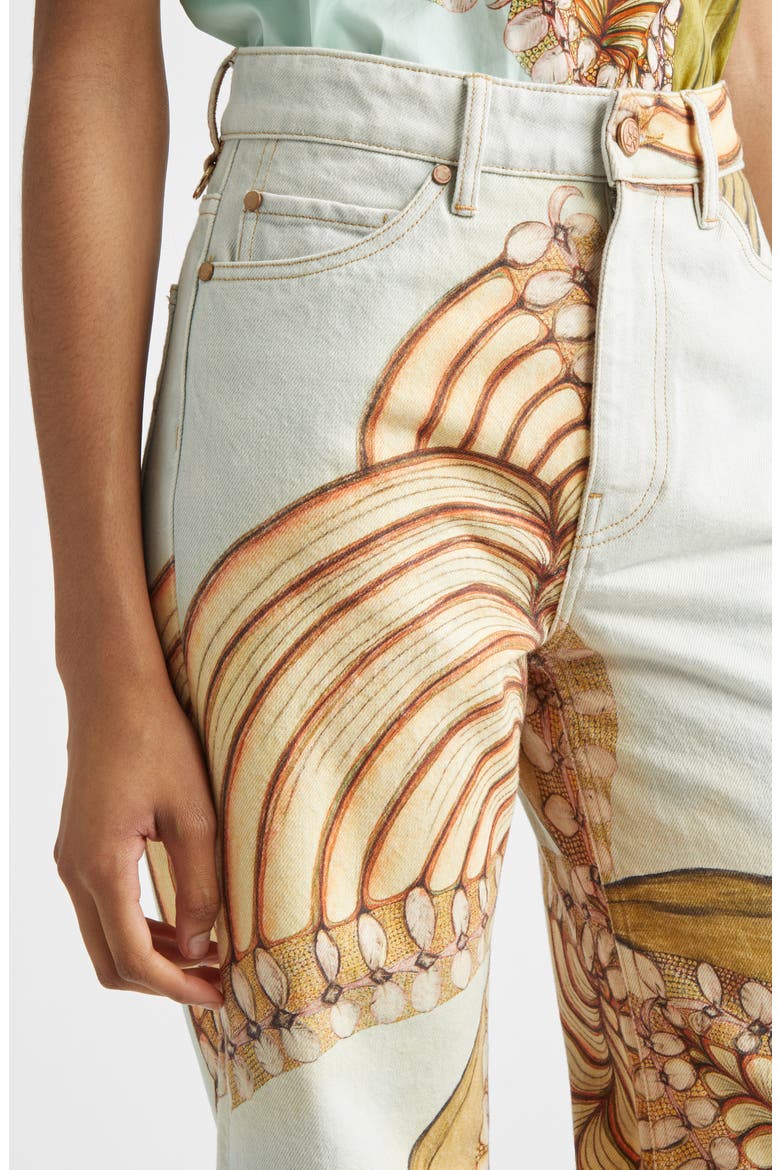 The Willow Wide Leg Jeans, Alternate, color, WATER BLOSSOMS