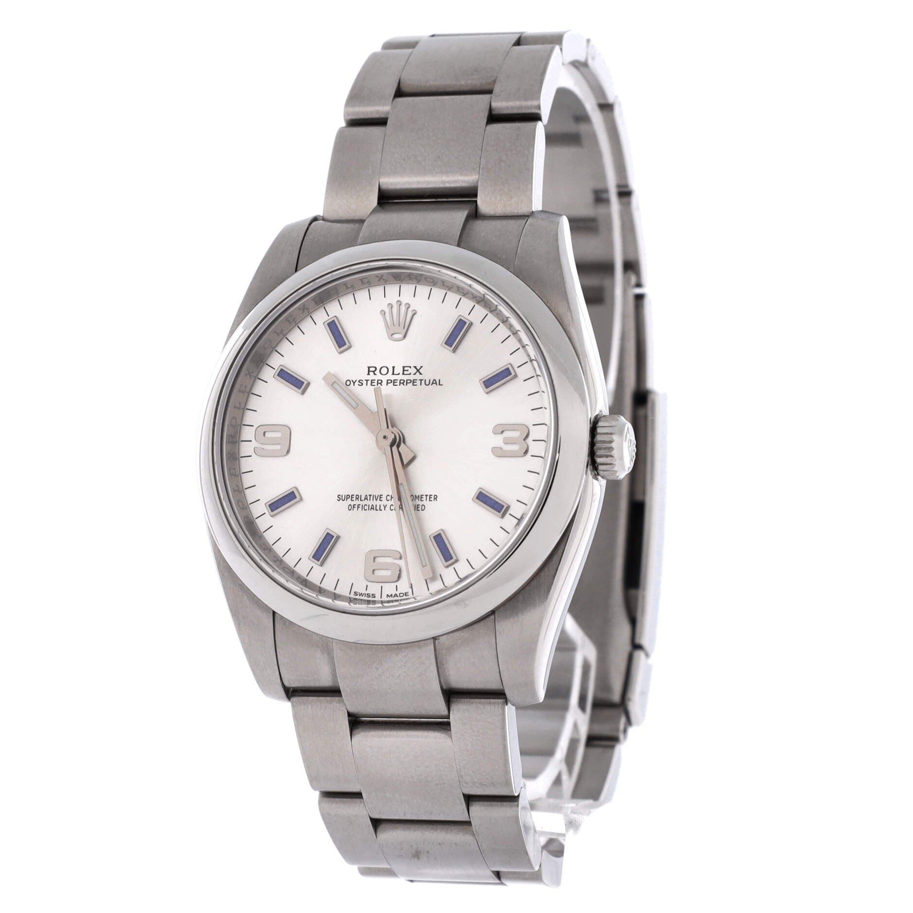 Oyster Perpetual Automatic Watch Stainless Steel 34, Alternate, color, Metallic Silver