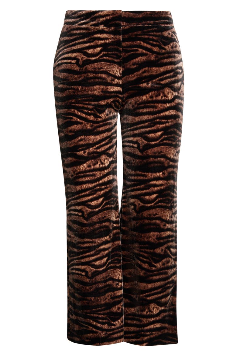 Flare Velvet Pants, Main, color, VICUNA MULTI