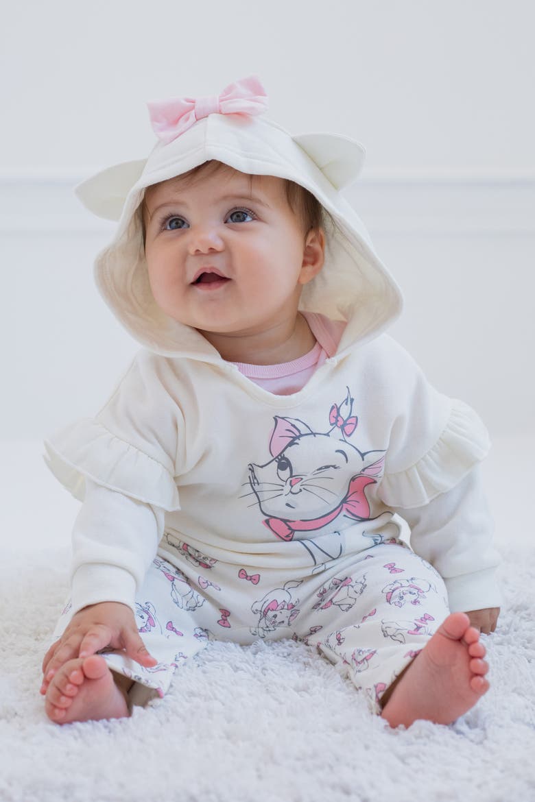 Fleece Hoodie and Pants Set, Alternate, color, Pink Cream Marie