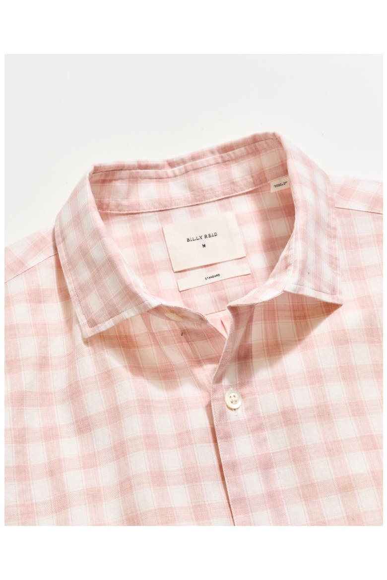 Hutcheson Plaid Button-Up Sport Shirt, Alternate, color, BLUSH/ WHITE