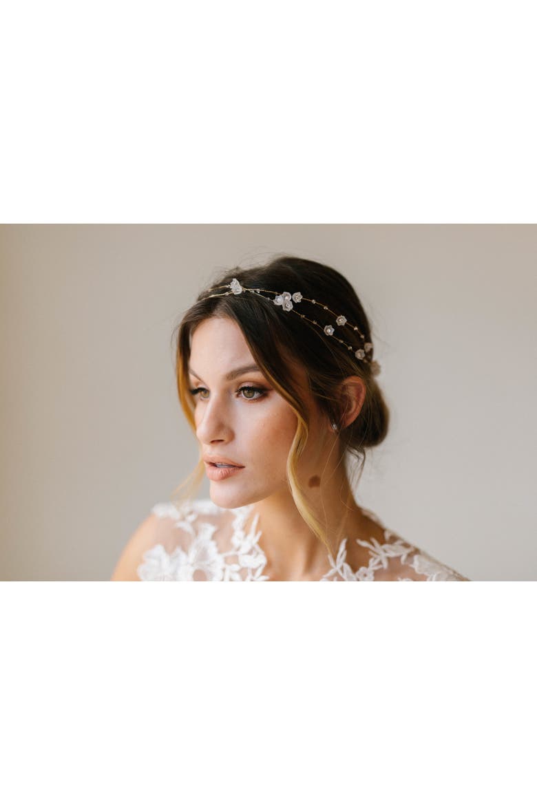 Sunday Bridal Headpiece, Alternate, color, Gold