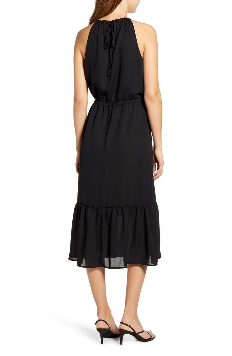 GIBSONLOOK Gibson x International Women's Day Living in Yellow Halter Midi Dress, Alternate, color,