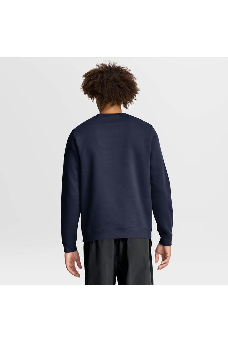 Men's Nike Navy West Virginia Mountaineers Arch Pullover Sweatshirt, Alternate, color, Navy