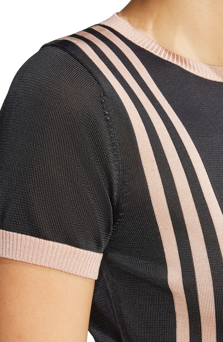 adidas Originals 3-Stripes Knit T-Shirt, Alternate, color, 