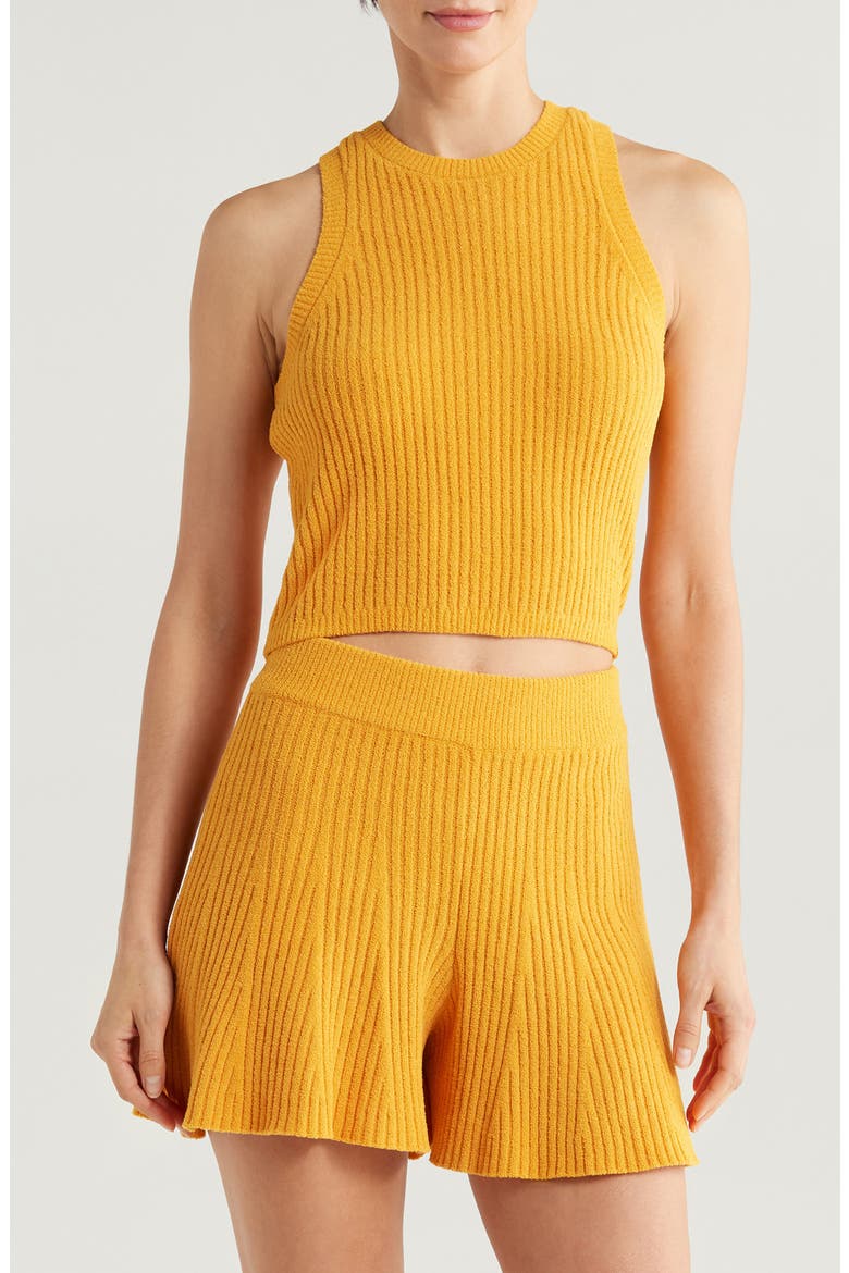 Elaenia Cozy Knit Lite Tank Sweater, Main, color, SANT