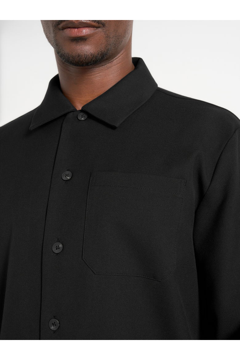 Valentin Overshirt, Alternate, color, Black