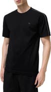 Burberry Check Piping Cotton T-shirt