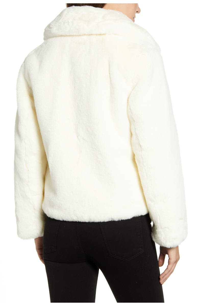 Cole Haan Faux Fur Cropped Jacket, Alternate, color, 