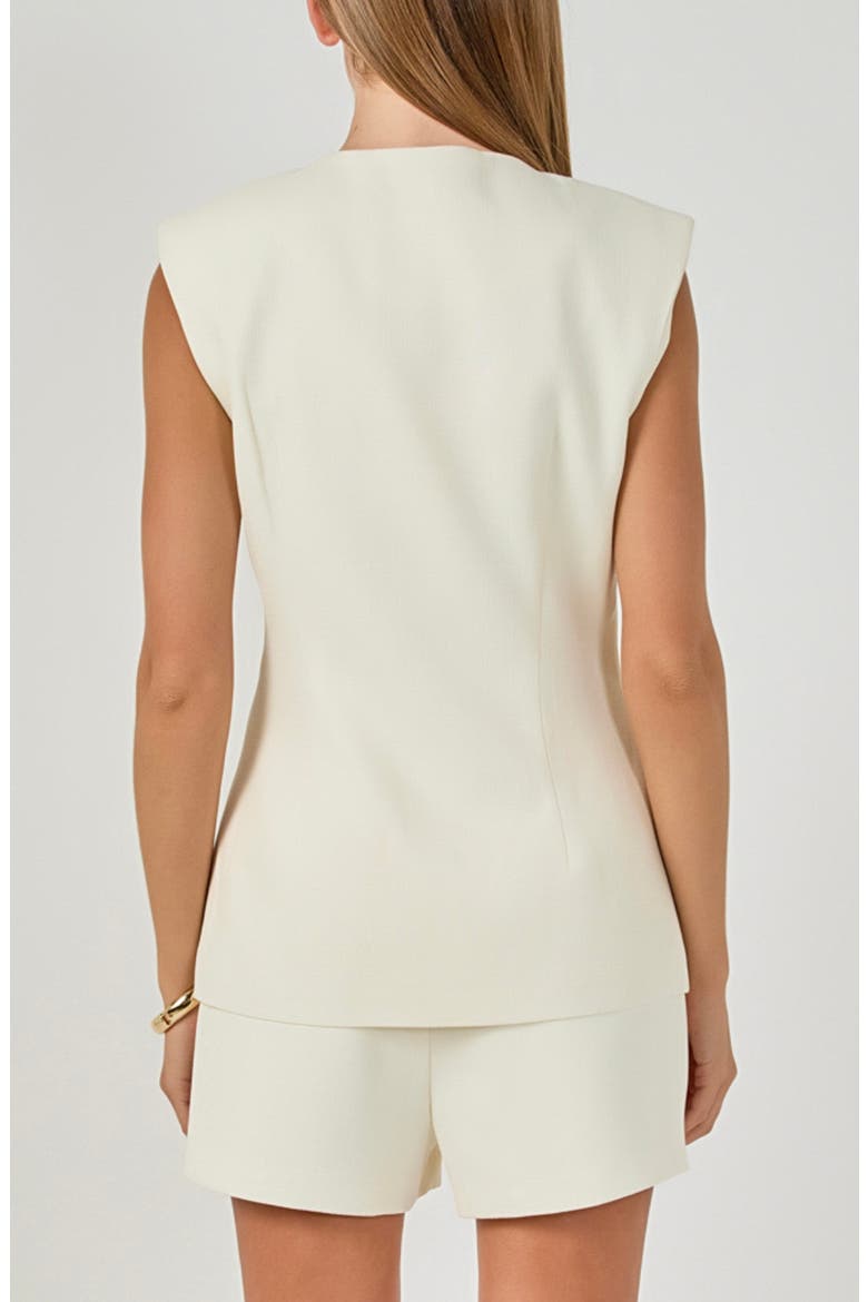 Power Shoulder Vest, Alternate, color, IVORY