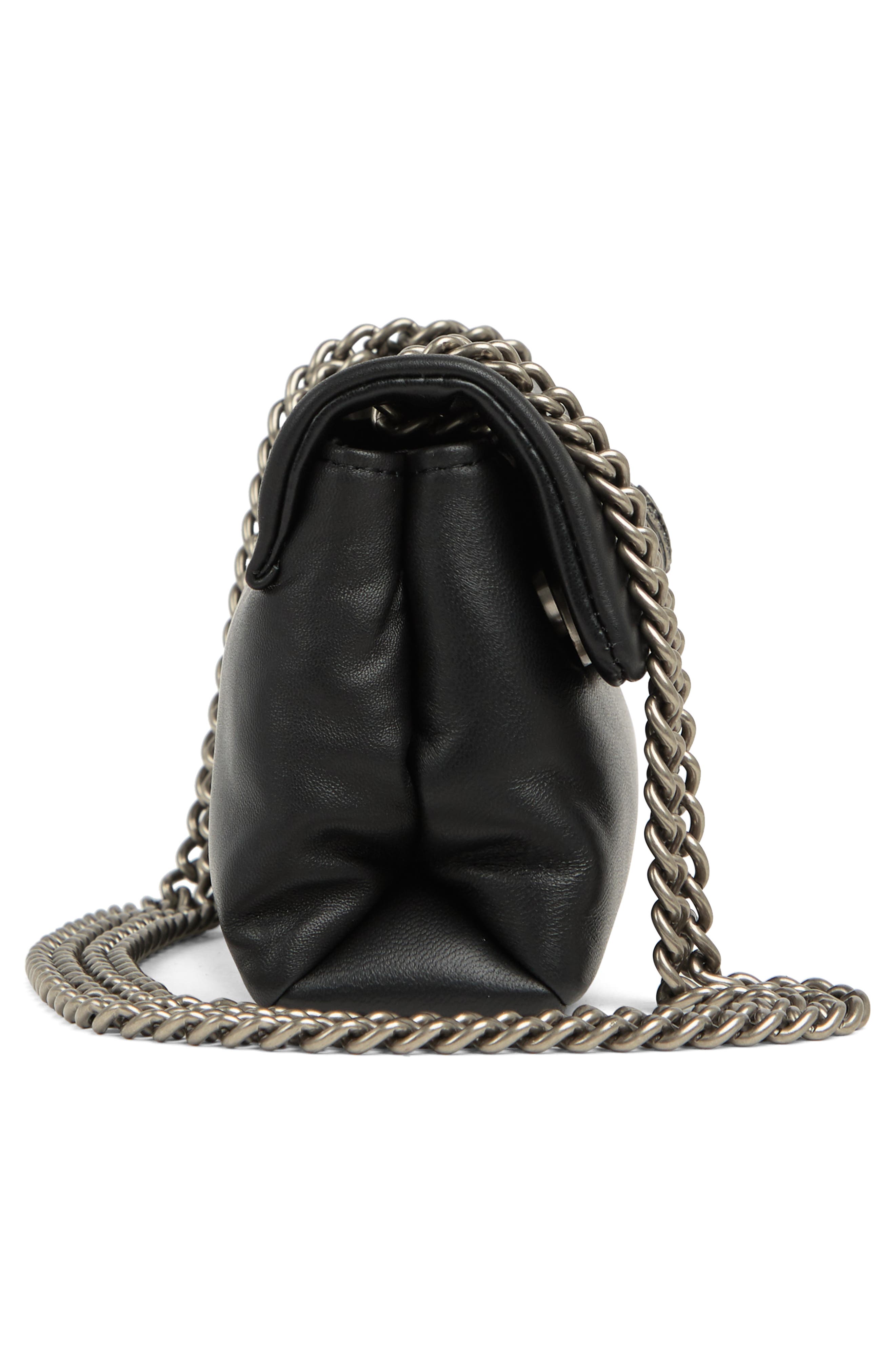 Kurt Geiger London Mini Kew Leather Shoulder Bag, Alternate, color, Black