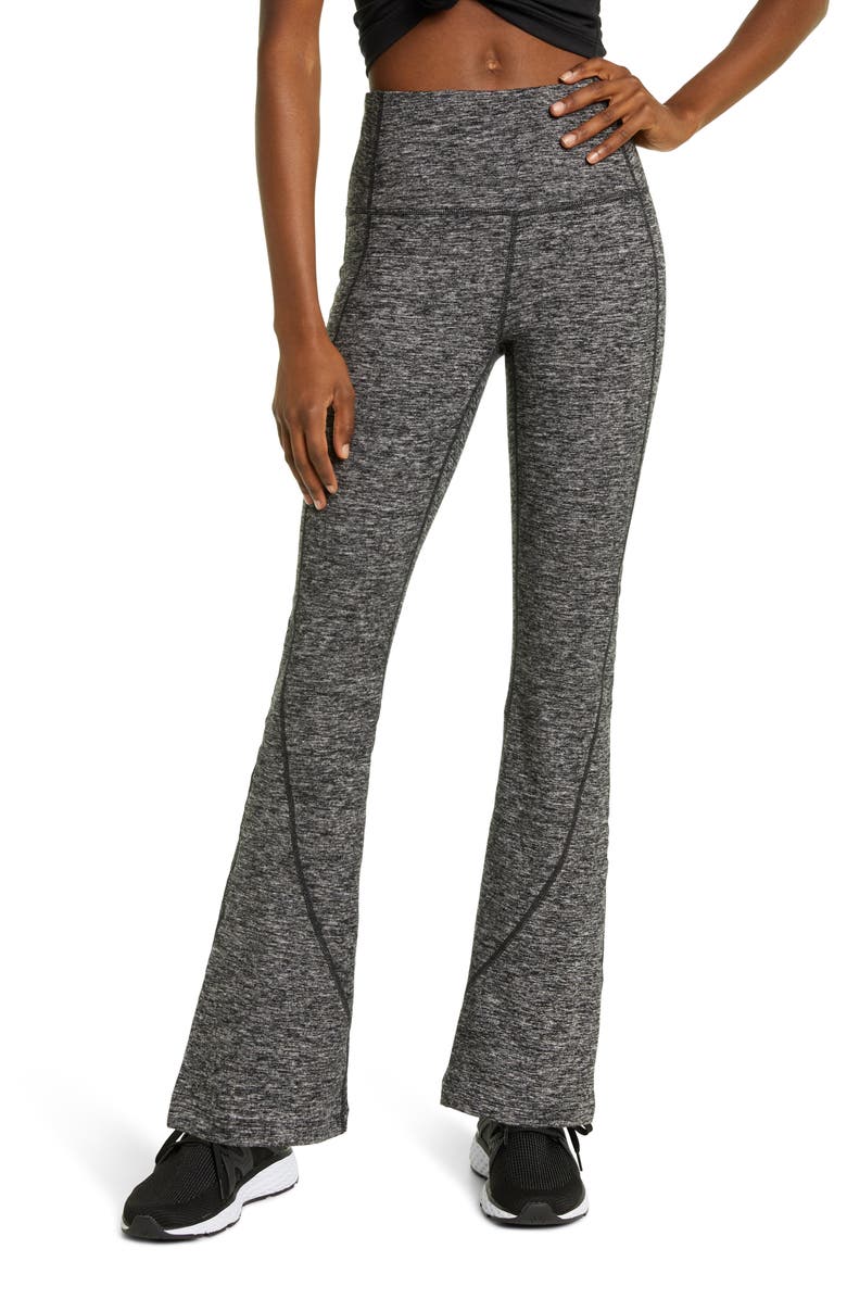 Zella High Waist Cozy Tech Flare Pants, Main, color,