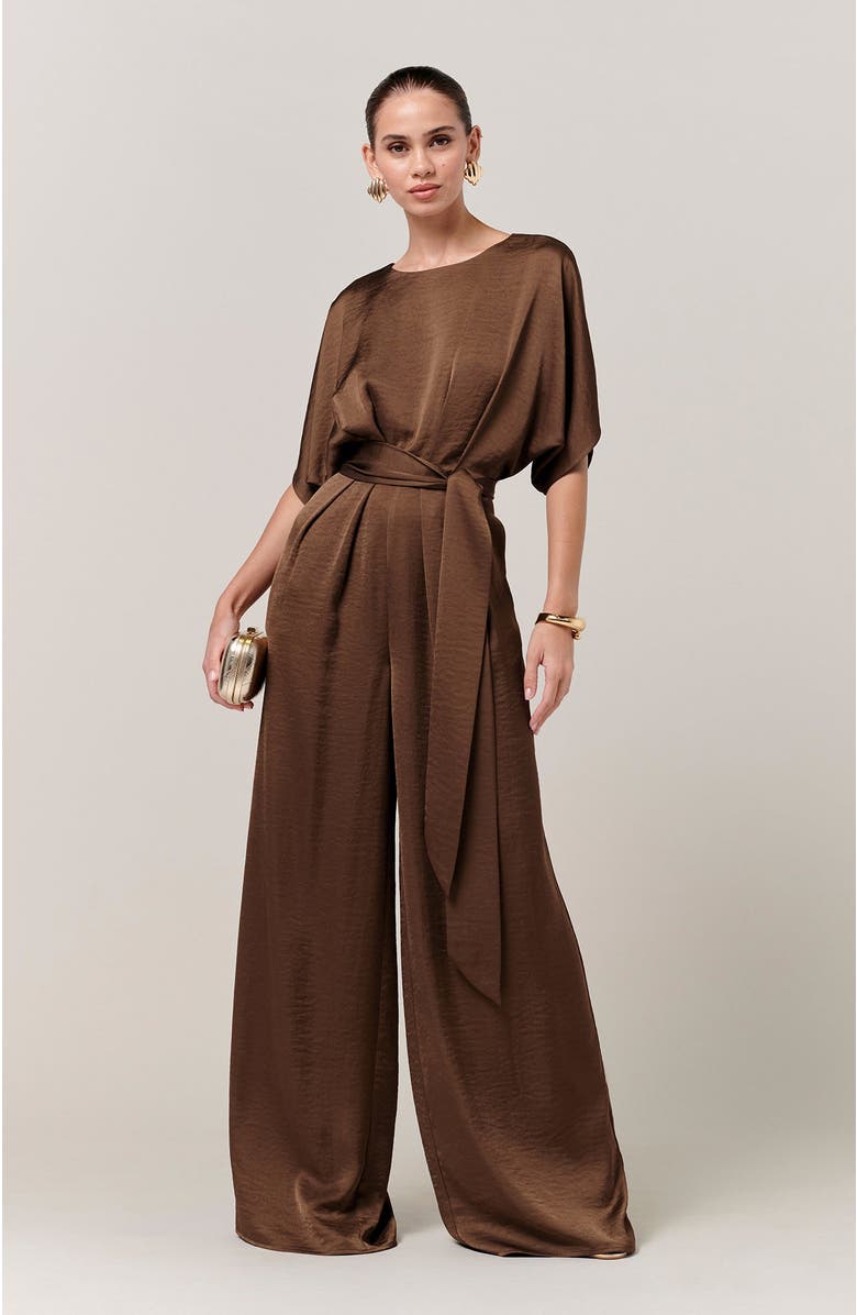 SAVEL Mona Jumpsuit, Alternate, color, Chocolate