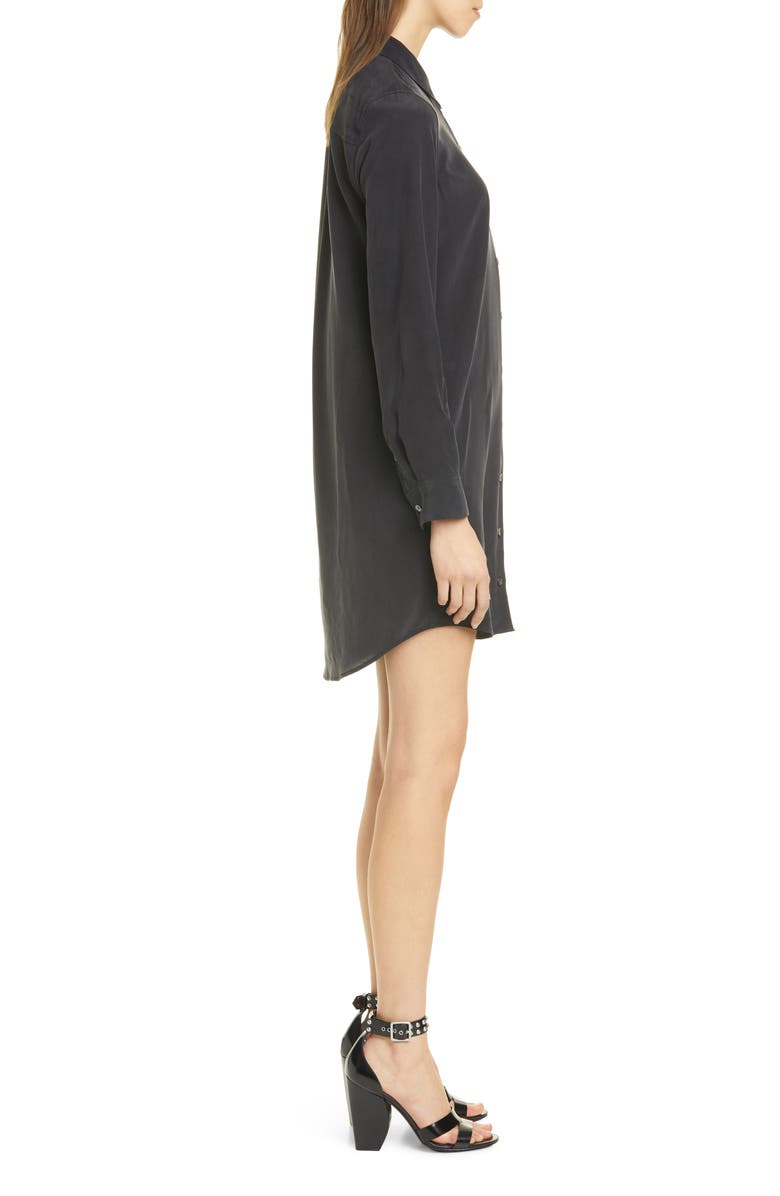 Equipment Essential Long Sleeve Silk Shirtdress, Alternate, color, 