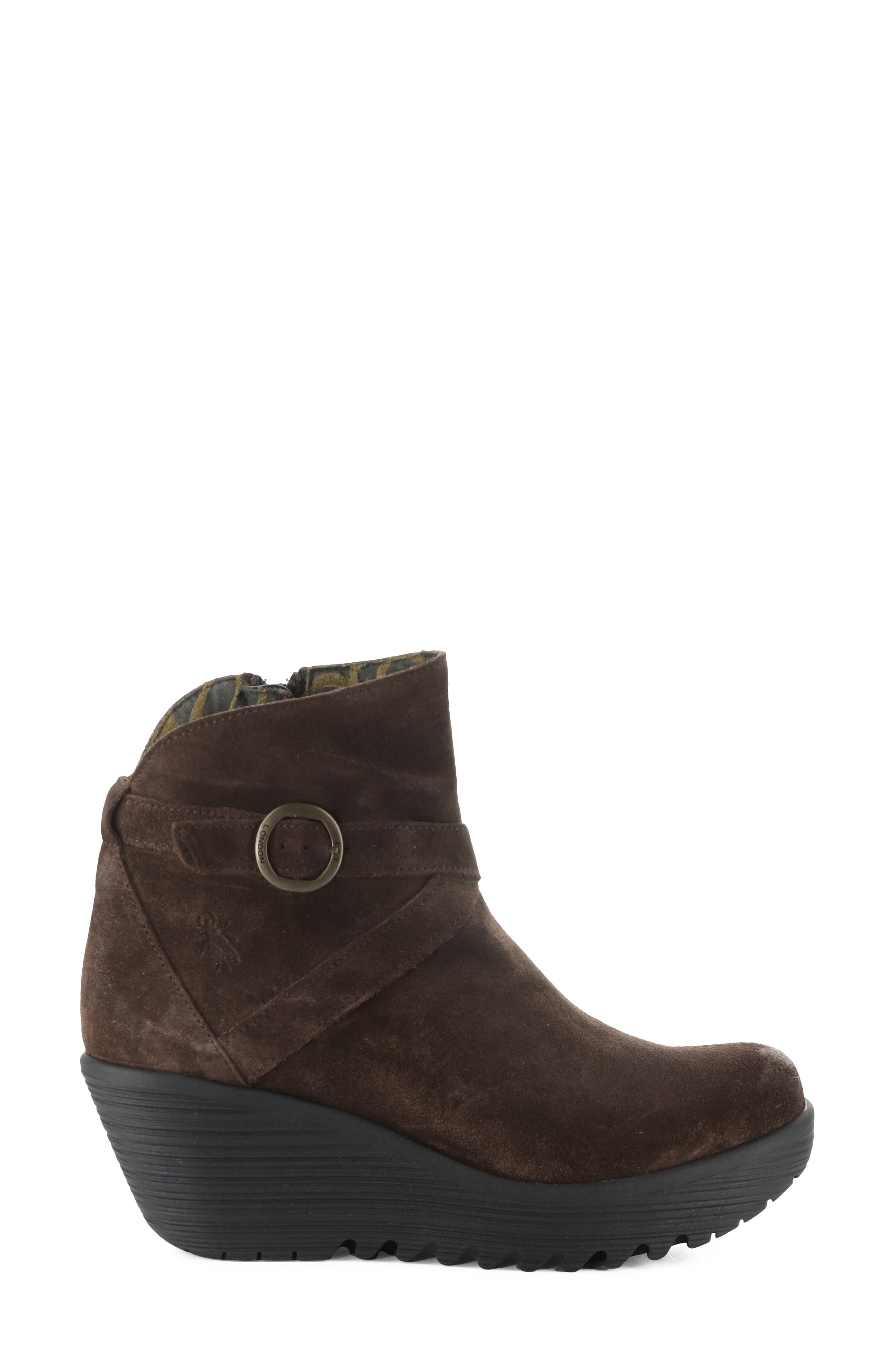 Loik Platform Wedge Bootie, Alternate, color, ESPRESSO