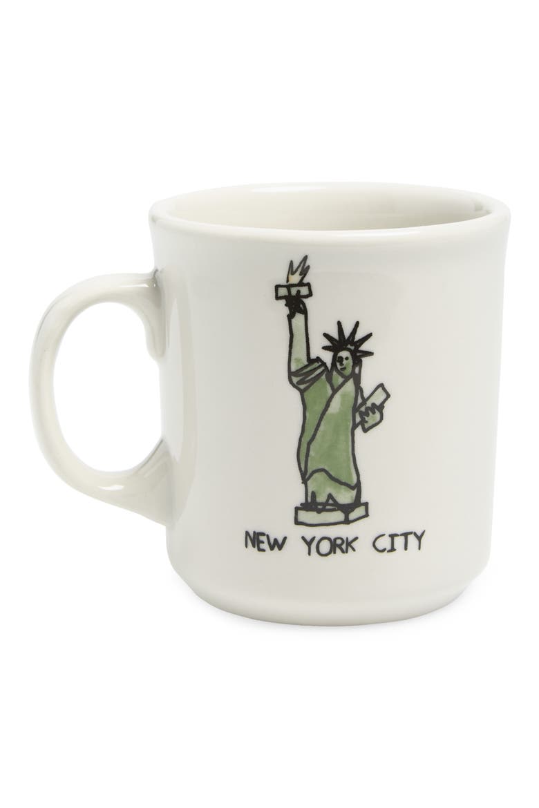 Ben Lenovitz Lady Liberty Mug, Main, color, WHITE