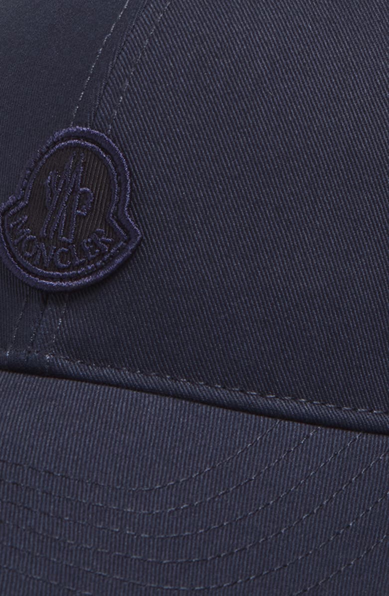 Moncler Embroidered Logo Patch Adjustable Baseball Cap, Alternate, color, Obsidian Blue