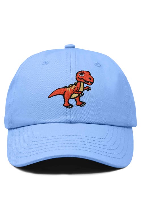 Dalix T-rex Embroidered Casual Cap In Light Blue
