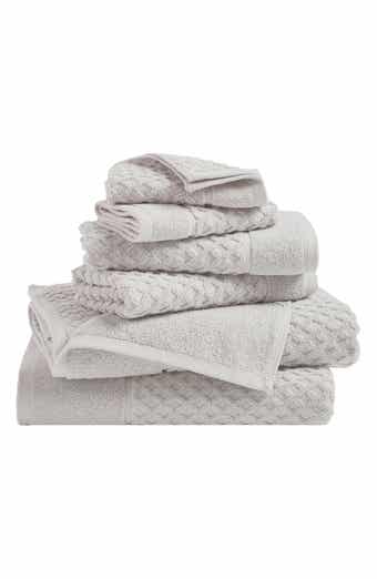 Woven & Weft Diamond Textured 6-Piece Towel Set